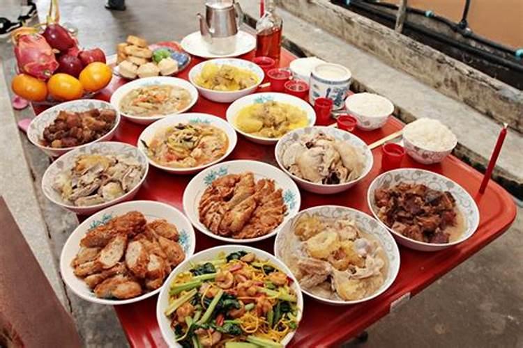 中元节祭祀先人用几碗菜